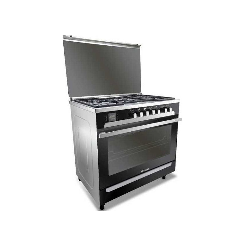 Fresh Cooker 5 Burners 90 Cm Stainless * Black MATRIX90-13915. Fresh Cooker 5 Burners 90 Cm Stainless * Black MATRIX90-13915.